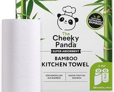 a paper towel with a panda bear on it