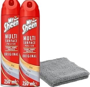 a couple of sprays and a cleaning cloth
