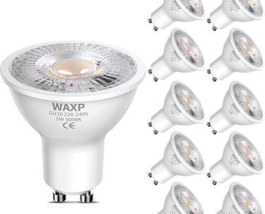 a group of white leds in a room