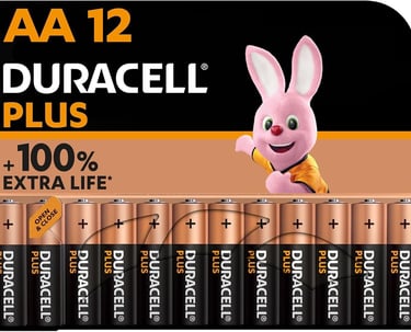 a pile of batteries with a bunny on it