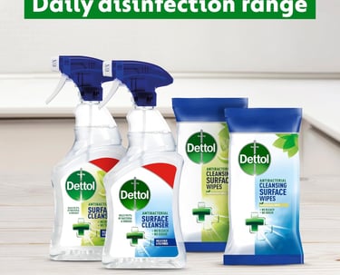 a variety of cleaning products including detoxant and detoxant