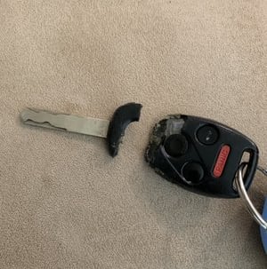 broken honda civic key