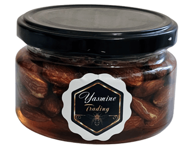 a jar of nuts and nuts in a jar