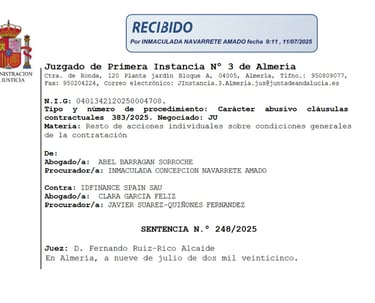 reclamación vivus almeria