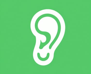 Icône oreille à l'écoute 