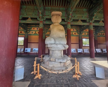 Inside of Jeongnimsa temple building