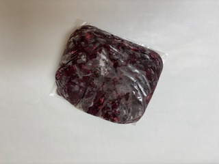 vakuumiertes Produkt, tiefgekühlter Fleischblock; Wildfleisch