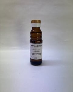 kleine braune Öl-Flasche: Mariendiestelöl
