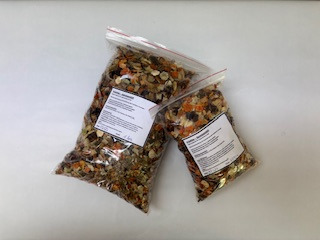 versiegelte Beutel, groß & klein; Früchte- und Gemüsemüsli