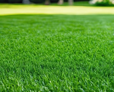 Un gazon aussi bien tondue qu'un terrain de golf