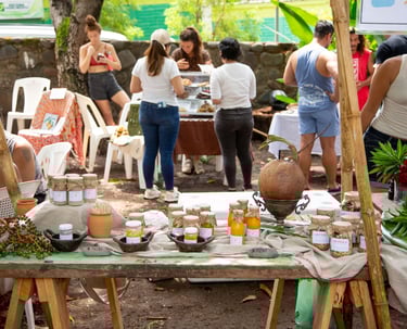 organic products at farmers market