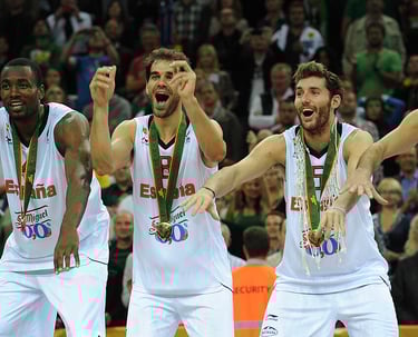 SPain national basketball team winning gold in 2011 Eurobasket