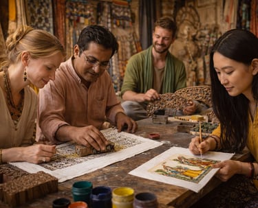 Jaipur art and craft with cultural exchanges