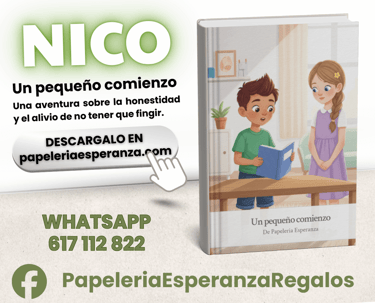 Libro infantil Nico: Un pequeño comienzo sobre honestidad disponible en Papelería Esperanza.