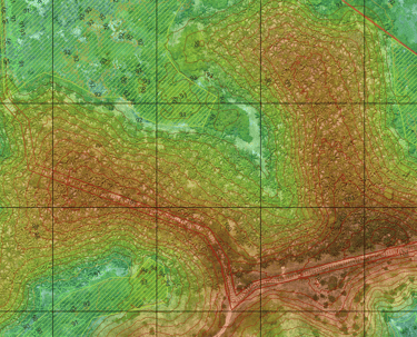 The planimetry of a palm oil cultivation