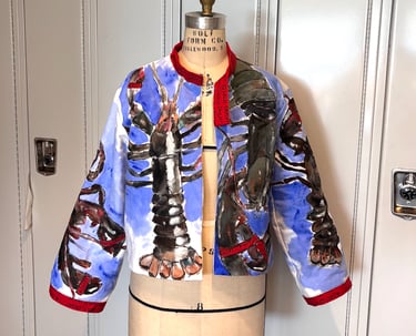 "Lobster Jacket" - Drawing 3 Midterm, Acrylic on Duck Canvas