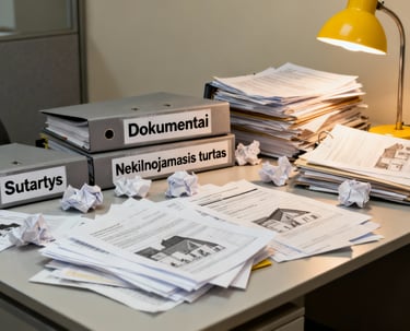 Nekilnojamo turto dokumentu tvarkymas. Nt dokumentai. 