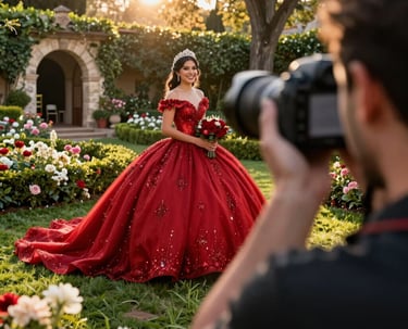 A photographer editing vibrant wedding photos on a MacBook Pro with a digital tablet.