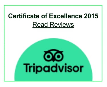 Trip Advisor Certificate of Excellence 2015 - Yoda Guy Movie Experience