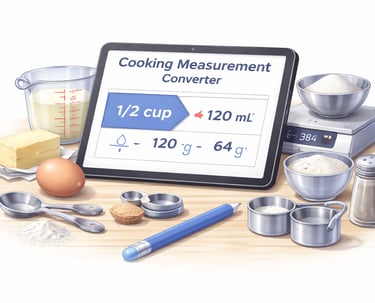 Cooking measurement converter
