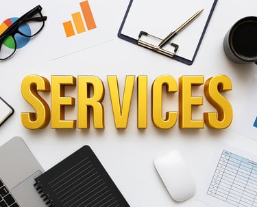 a desk with a laptop and a keyboard and a mouse