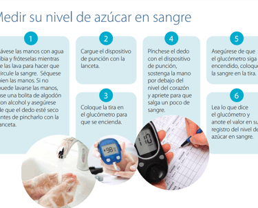 manual de como medir la glucosa para diabéticos