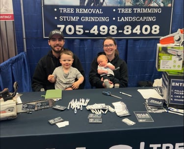 Jaden and the mills tree service family.