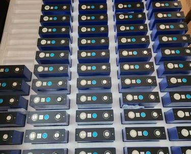 EVE lithium cells in a carton box