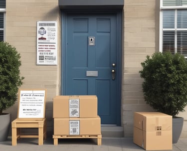 a bunch of boxes on a pallet