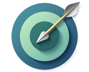 a dart picture representing a goal or a mission