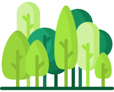 Tree canopy icon for general arborist report 
