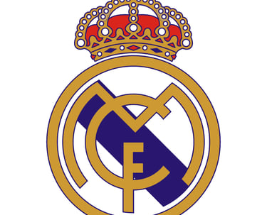 a real madrid fc logo on a white background