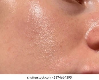Oily skin sample image