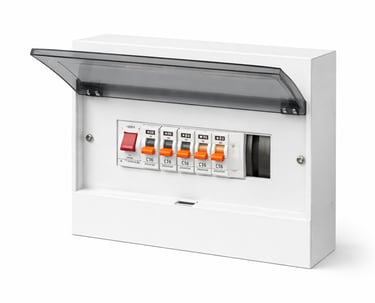 Electrical distribution board for safe power distribution