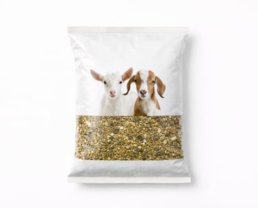 Goat feed mix for healthy livestock nutrition