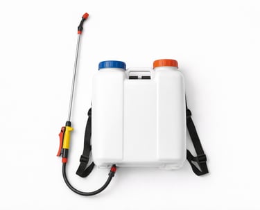 Knapsack sprayer for pesticide and fertilizer application