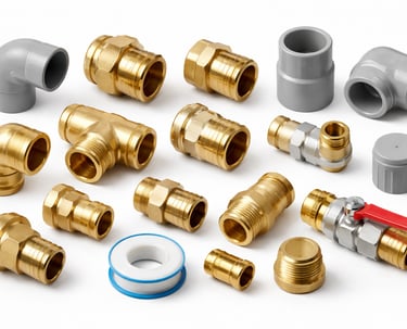 Plumbing pipe fittings for secure and leak-proof connections