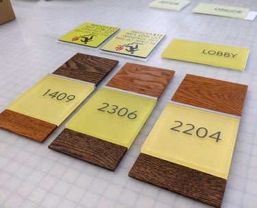 ADA braille architectural signage fabrication for commercial buildings