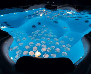 vasca idromassaggio privata sera romantica