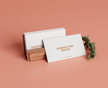 Porte-cartes de visite en bois