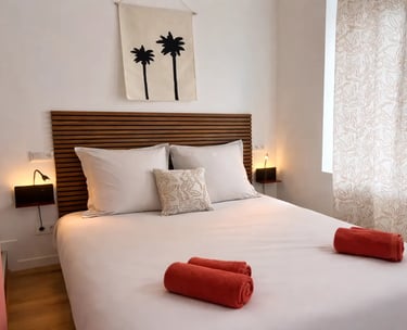 Chambre double cosy, hébergement professionnel à Dunkerque