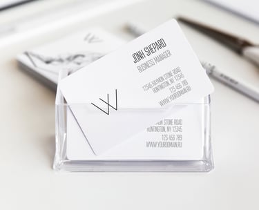 Porte-cartes de visite en plexi