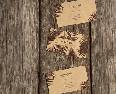 Carte de visite papier kraft