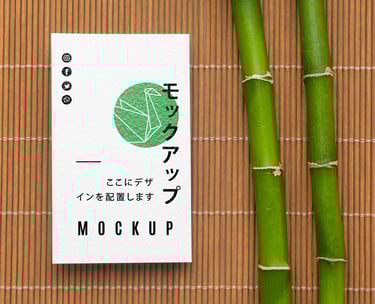 Carte de visite papier bambou
