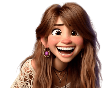 a cartoon girl with a very cute face martin pe coach