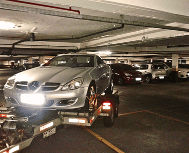 Guincho 24h, guincho para garagem sub solo