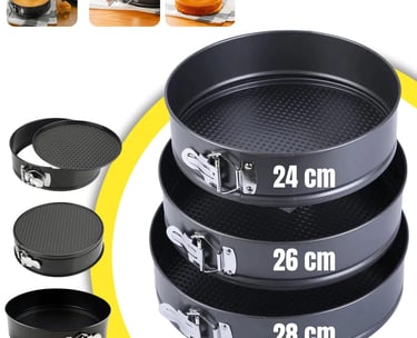 forma de assar bolo redonda com fundo removivel