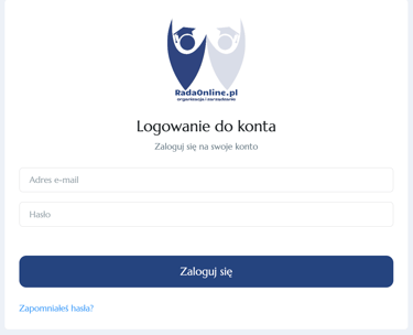 ekran do logowania