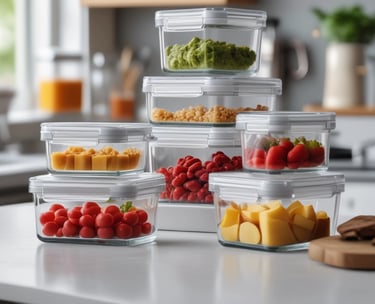 kit de dez potes ermeticos de vidro