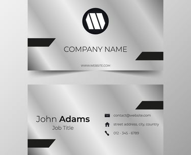 Carte de visite curious metallic